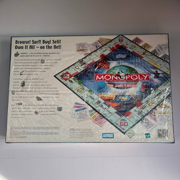 Vintage Monopoly The .com Edition Parker Brothers‎ Board Game Sealed - Picture 4 of 9